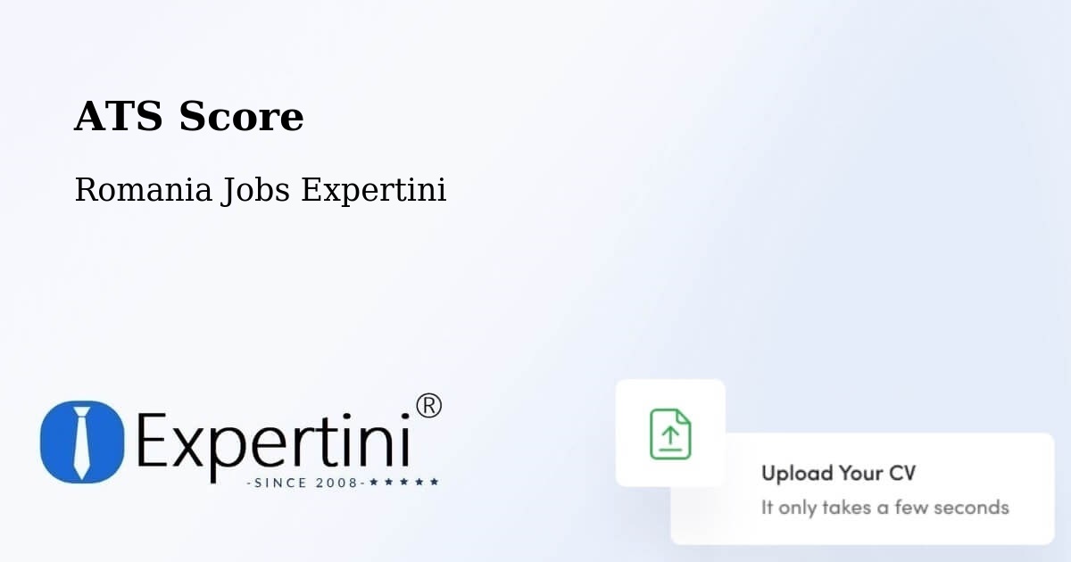 Resume ATS Score & Job Description Match Tool – Săuca - Romania Jobs Expertini